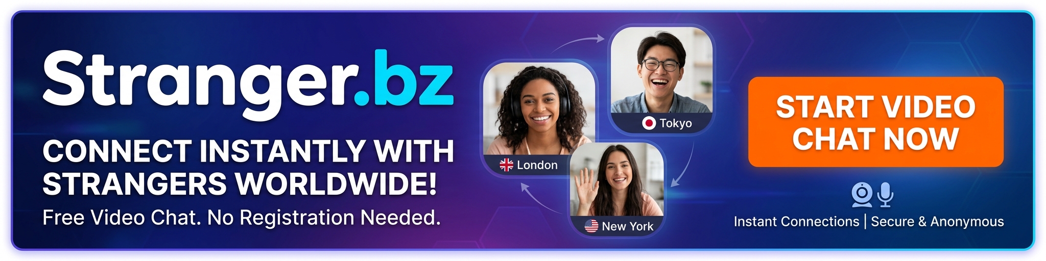 Stranger.bz - free random video chat with strangers worldwide, no registration needed
