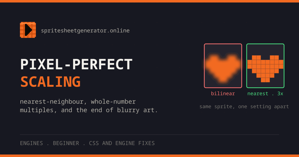 Pixel-Perfect Scaling: Why Your Pixel Art Goes Blurry and How to Fix It
